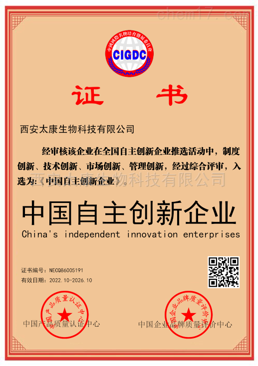 中国自主创新企业